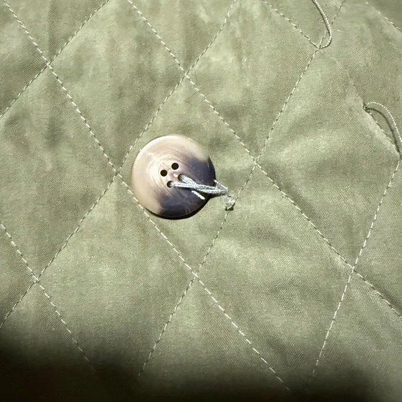 Heartloom coat, XS Olive and cream. - Picture 13 of 13